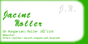 jacint moller business card